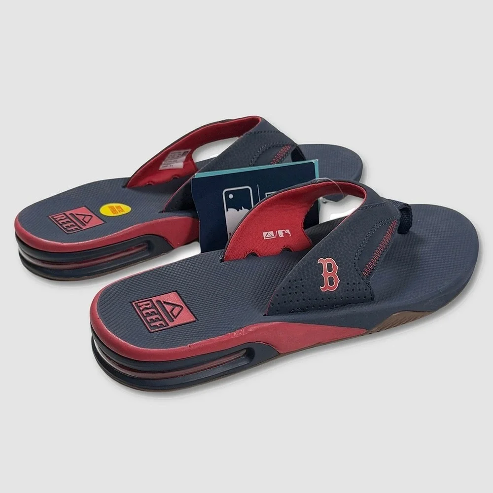 Reef Fanning x MLB Sandals / Flip-Flops - NWT Mens 9 Boston Red Sox - #49218-H9